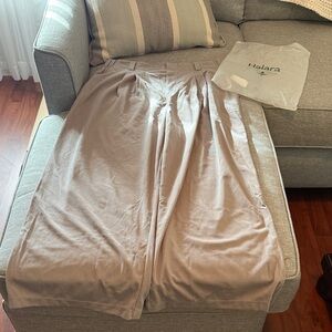 HALARA Women's Wide Leg Pants in Light Tan